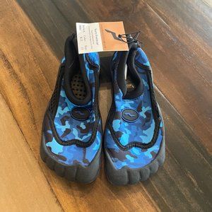 Kids Water Swim Shoes Norty Five Toe Aqua Socks Size 13 Blue- NWT